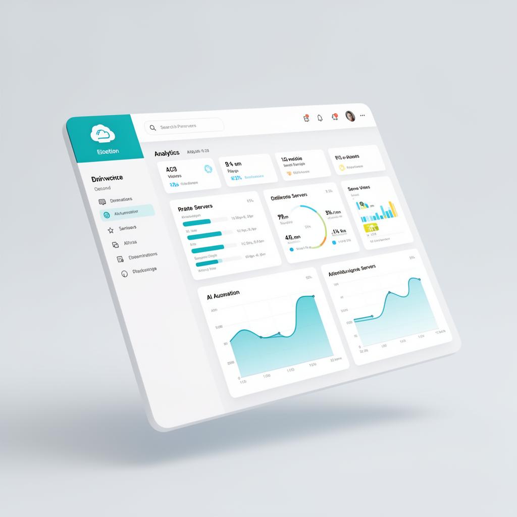 Cloud operations dashboard showing usage analytics and instance visibility